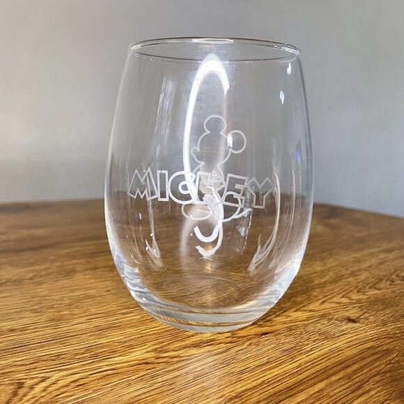 Disney Mickey Mouse‎ Silhouette Stemless Wine Glass - Picture 2 of 8